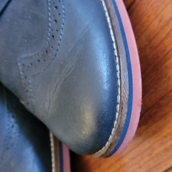 Pegabo kids oxfords in navy - US 7 - Picture 3 of 11